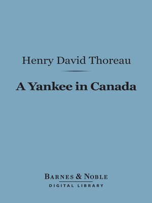 cover image of A Yankee in Canada (Barnes & Noble Digital Library)